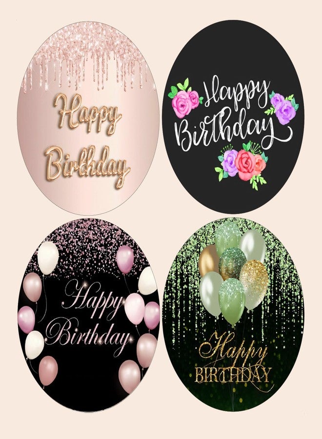 SLGIFT Vinyl Happy Birthday Theme Sticker, Self-Adhesive Vinyl Stickers, 40 Pieces, 2 x 2 Inches Round Sticker, 4 Unique Designs, R103 - Image 2